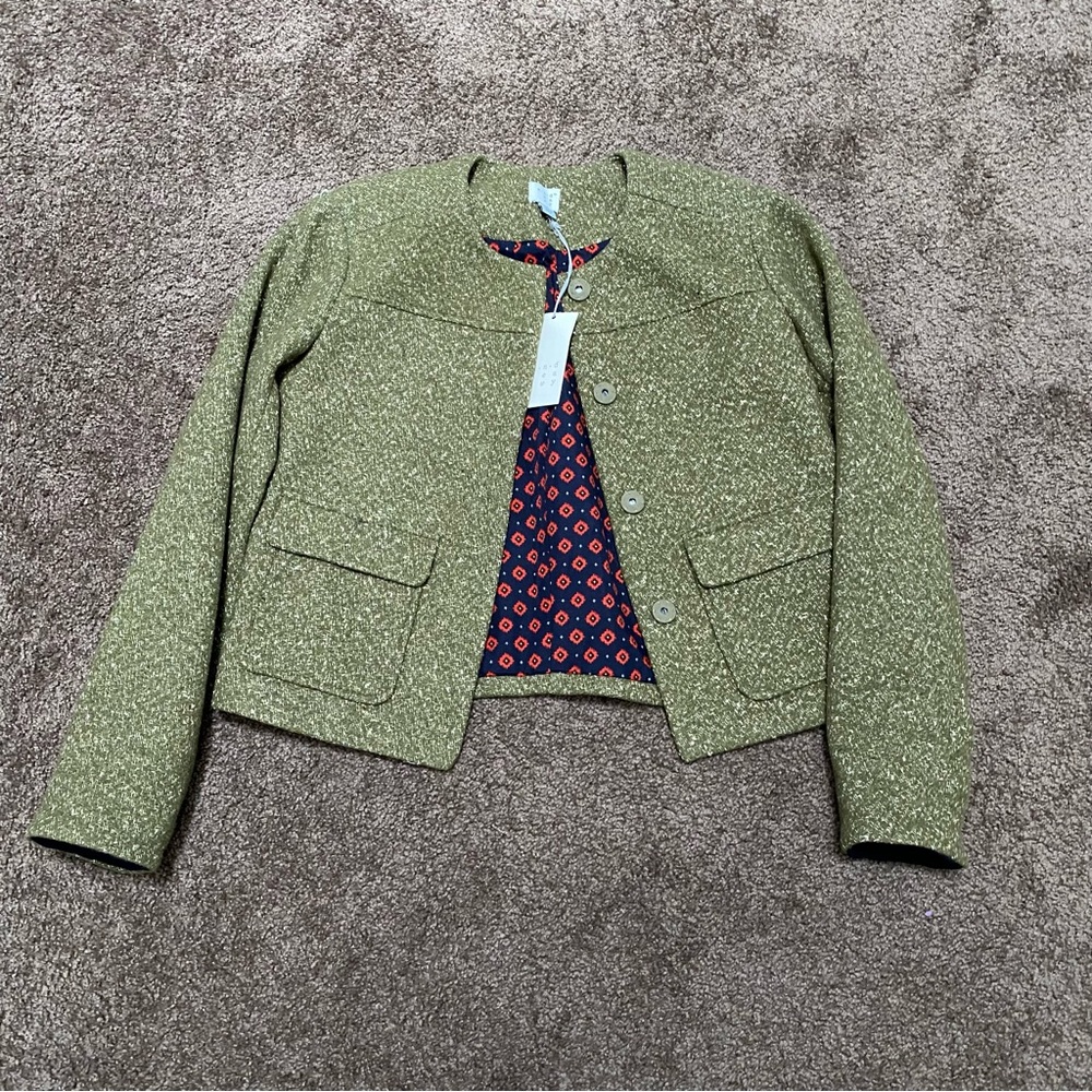 A New Day Size 2 Aquatic Green Jacket NWT